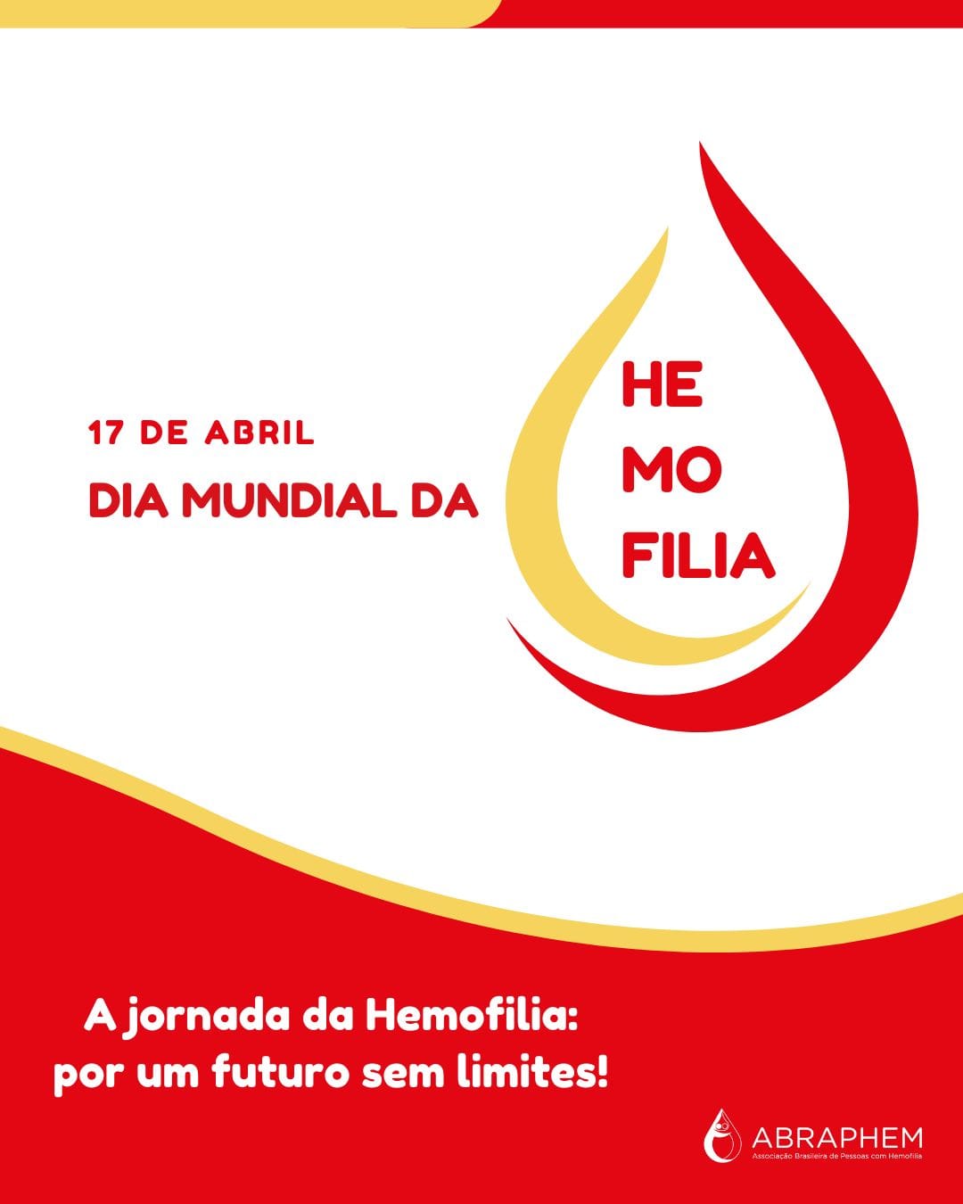 Abraphem - Dia Mundial da Hemofilia 2025 - Midias Sociais DMH 2025